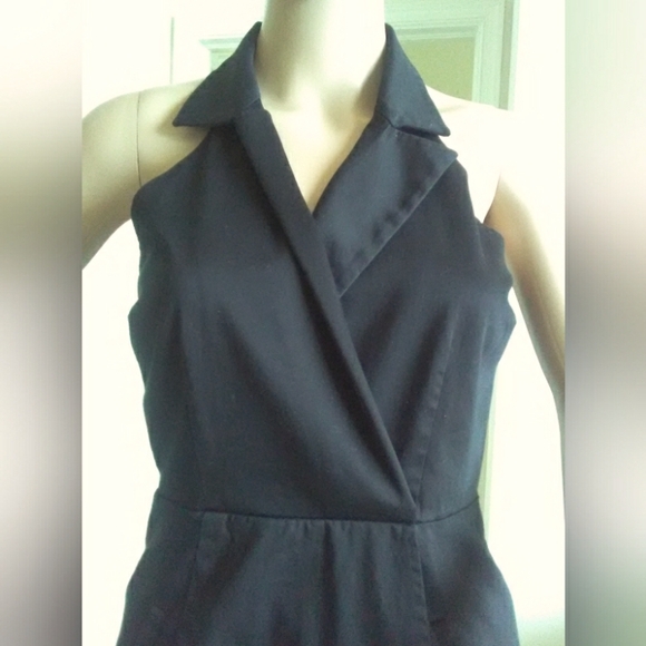 BNWOT MARC NEW YORK BLACK DRESS HALTER STYLE POCKETS OPEN BACK WRAP TYPE SZ. 2 - Picture 6 of 7